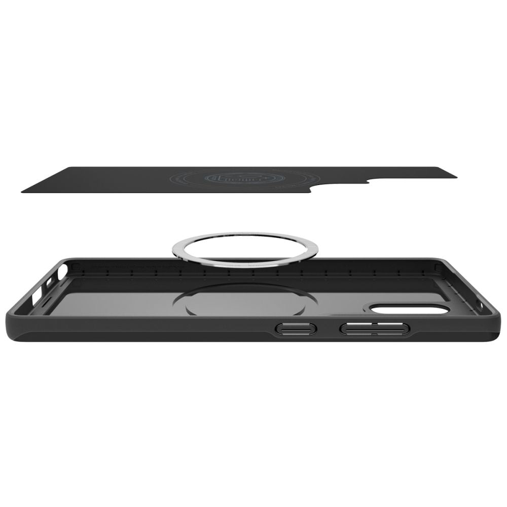 Coque MagSafe pour Samsung Galaxy S25 Ultra S938, Spigen, Thin Fit, Noire ACS08946