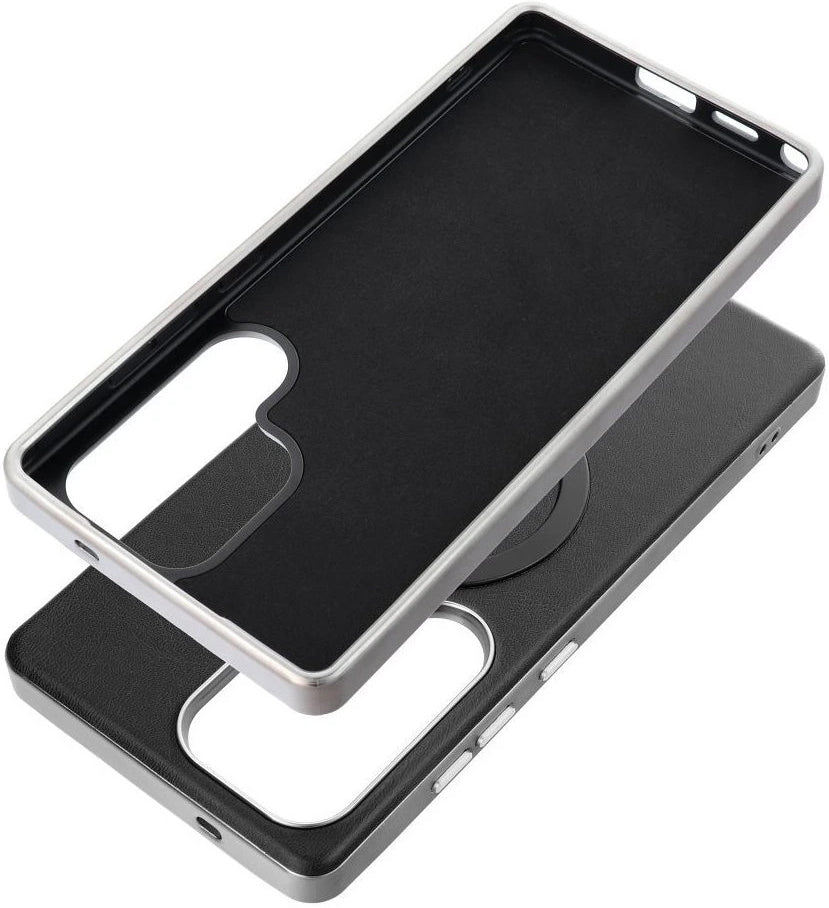 Coque MagSafe pour Samsung Galaxy A36 A366, OEM, Gentleman Mag, Noire