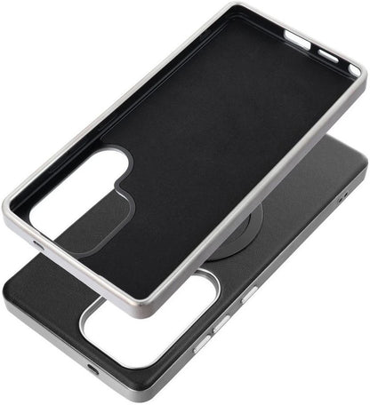 Coque MagSafe pour Samsung Galaxy A36 A366, OEM, Gentleman Mag, Noire