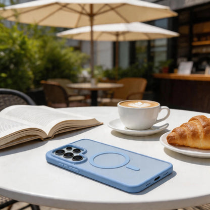 Coque MagSafe pour Samsung Galaxy S26 Ultra S948, Tech-Protect, Magmat, Bleu Mat