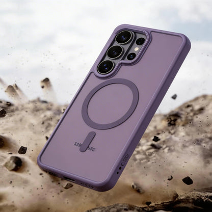 Coque MagSafe pour Samsung Galaxy S26 Ultra S948, Tech-Protect, Magmat, Violet Mat
