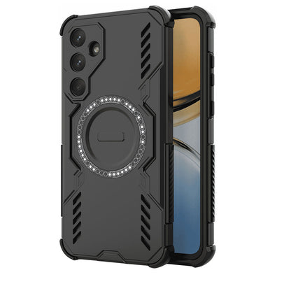 Coque MagSafe pour Samsung Galaxy A55 5G A556, Techsuit, ArmorMag, Noire