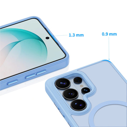 Coque MagSafe pour Samsung Galaxy S26 Ultra S948, Tech-Protect, Magmat, Bleu Mat