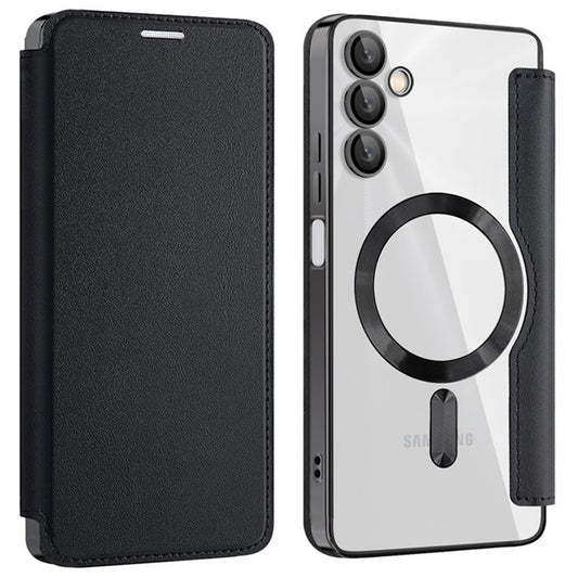 Coque MagSafe pour Samsung Galaxy A05s A057, Techsuit, SmartMag Book, Noire