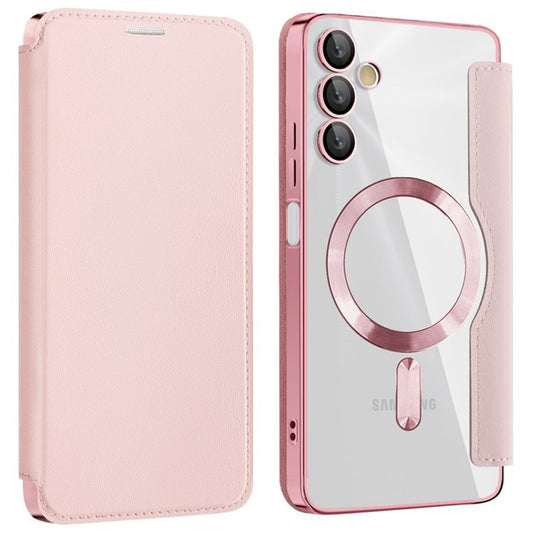 Coque MagSafe pour Samsung Galaxy A05s A057, Techsuit, SmartMag Book, Rose