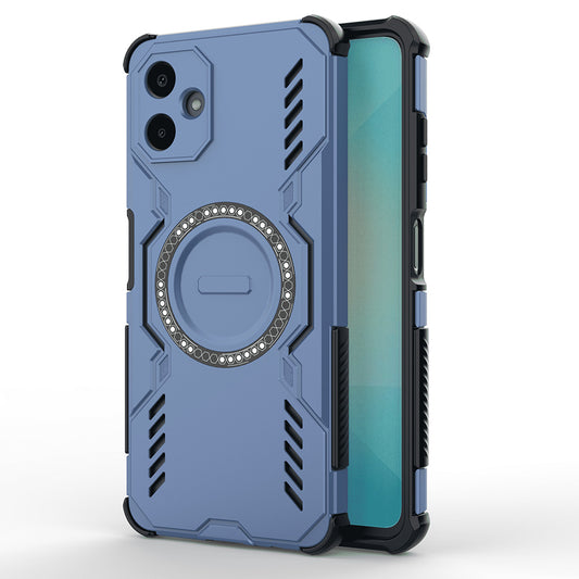Coque MagSafe pour Samsung Galaxy A06 A065, Techsuit, ArmorMag, Bleue