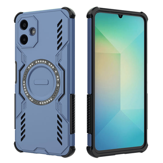 Coque MagSafe pour Samsung Galaxy A06 A065, Techsuit, ArmorMag, Bleue