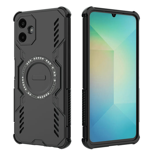 Coque MagSafe pour Samsung Galaxy A06 A065, Techsuit, ArmorMag, Noire