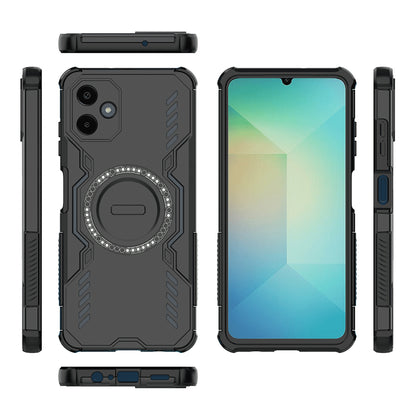 MagSafe Case for Samsung Galaxy A06 A065, Techsuit, ArmorMag, Black