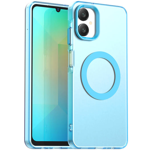 Coque MagSafe pour Samsung Galaxy A06 A065, Techsuit, CandyCase, Bleue