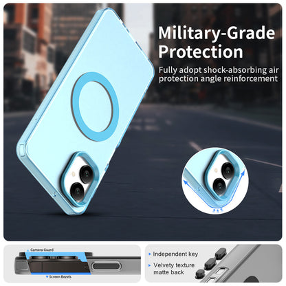 Coque MagSafe pour Samsung Galaxy A06 A065, Techsuit, CandyCase, Bleue