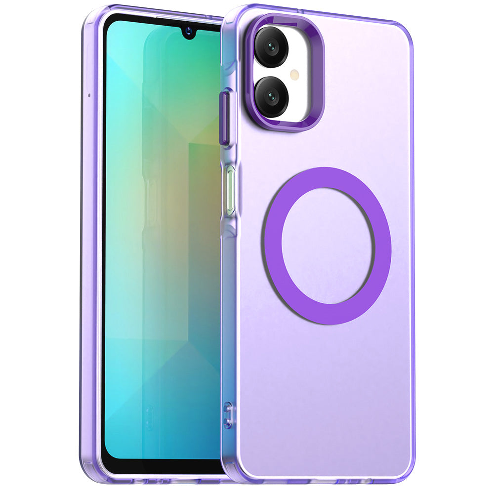 Coque MagSafe pour Samsung Galaxy A06 A065, Techsuit, CandyCase, Violet