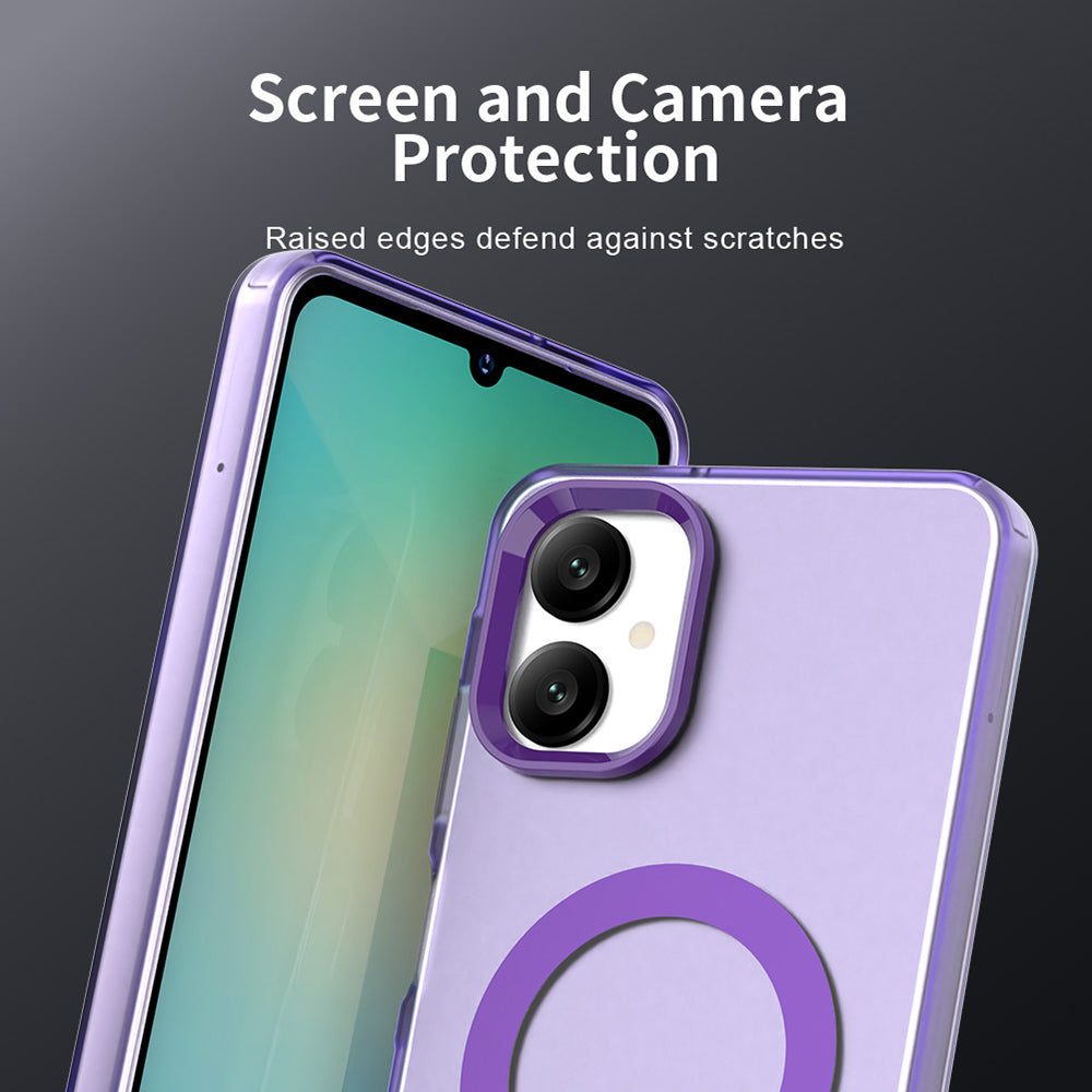 Coque MagSafe pour Samsung Galaxy A06 A065, Techsuit, CandyCase, Violet