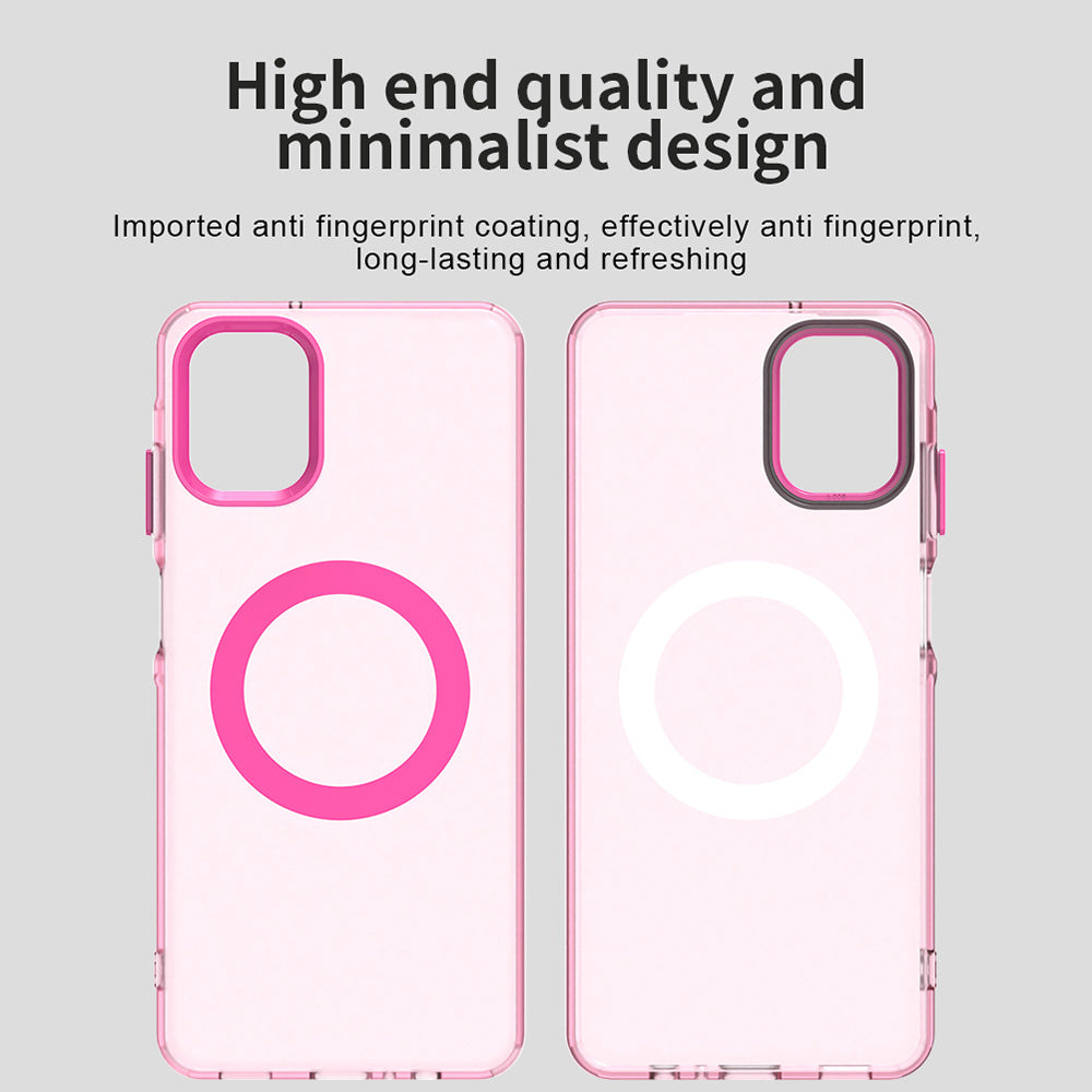 Coque MagSafe pour Samsung Galaxy A06 A065, Techsuit, CandyCase, Rose