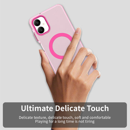 Coque MagSafe pour Samsung Galaxy A06 A065, Techsuit, CandyCase, Rose