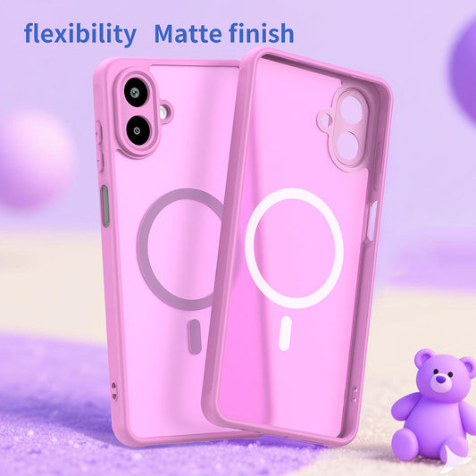 Étui MagSafe pour Samsung Galaxy A07 4G A075, Techsuit, HaloFrost II, Rose