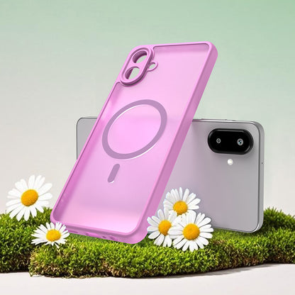 Étui MagSafe pour Samsung Galaxy A07 4G A075, Techsuit, HaloFrost II, Rose