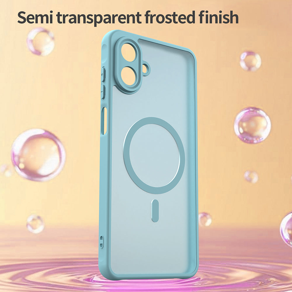 Étui MagSafe pour Samsung Galaxy A07 4G A075, Techsuit, HaloFrost II, Vert Clair