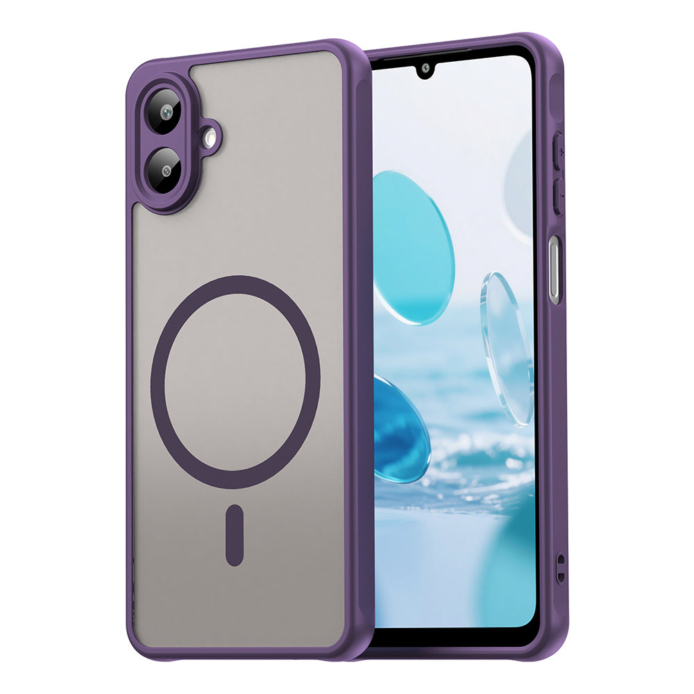 Coque MagSafe pour Samsung Galaxy A07 4G A075, Techsuit, HaloFrost II, Violet