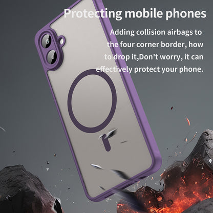 Coque MagSafe pour Samsung Galaxy A07 4G A075, Techsuit, HaloFrost II, Violet