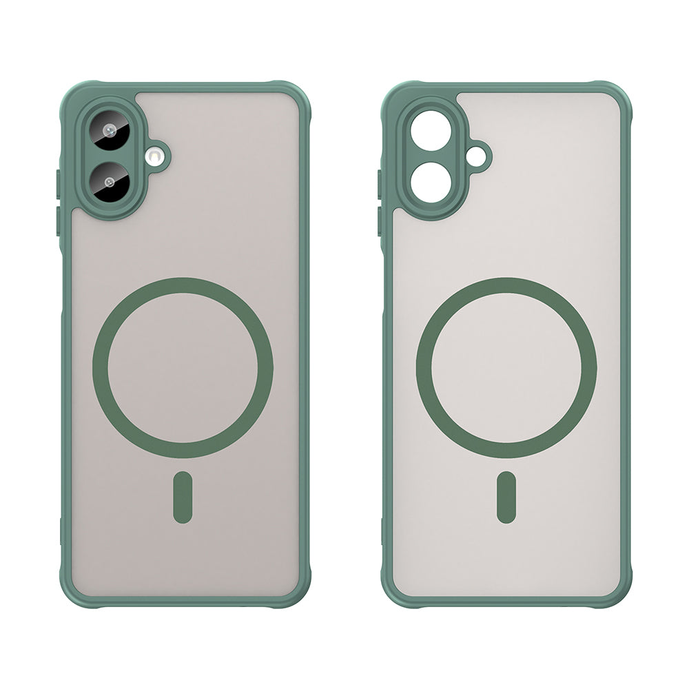 Coque MagSafe pour Samsung Galaxy A07 4G A075, Techsuit, HaloFrost II, Vert