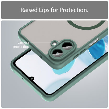 Coque MagSafe pour Samsung Galaxy A07 4G A075, Techsuit, HaloFrost II, Vert