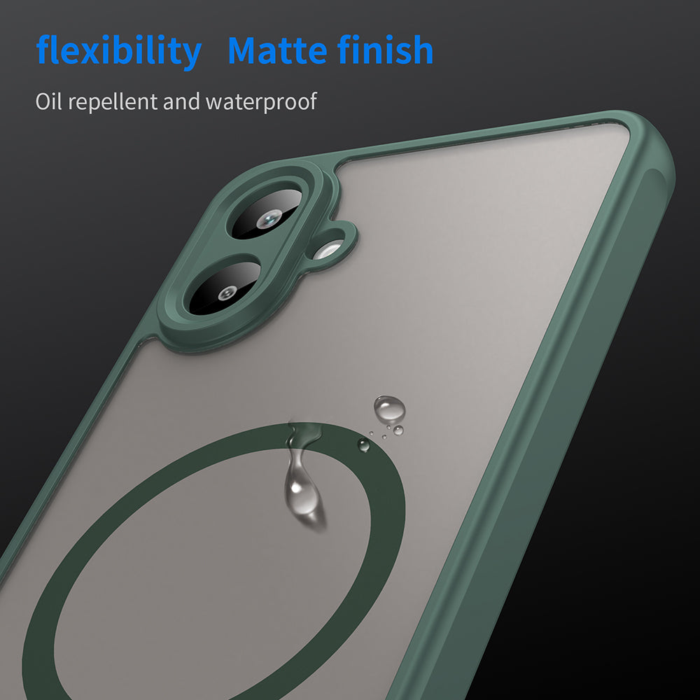Coque MagSafe pour Samsung Galaxy A07 4G A075, Techsuit, HaloFrost II, Vert