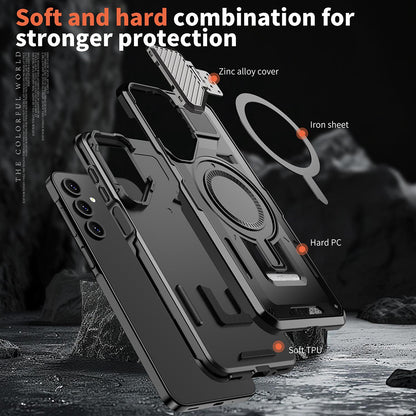 Coque MagSafe pour Samsung Galaxy A14 A145 / A14 5G A146, Techsuit, CamVault, Noire