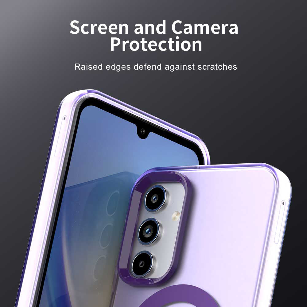 Coque MagSafe pour Samsung Galaxy A15 5G A156 / A15 A155, Techsuit, CandyCase, Violet