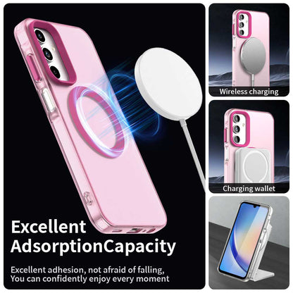 Coque MagSafe pour Samsung Galaxy A15 5G A156 / A15 A155, Techsuit, CandyCase, Rose
