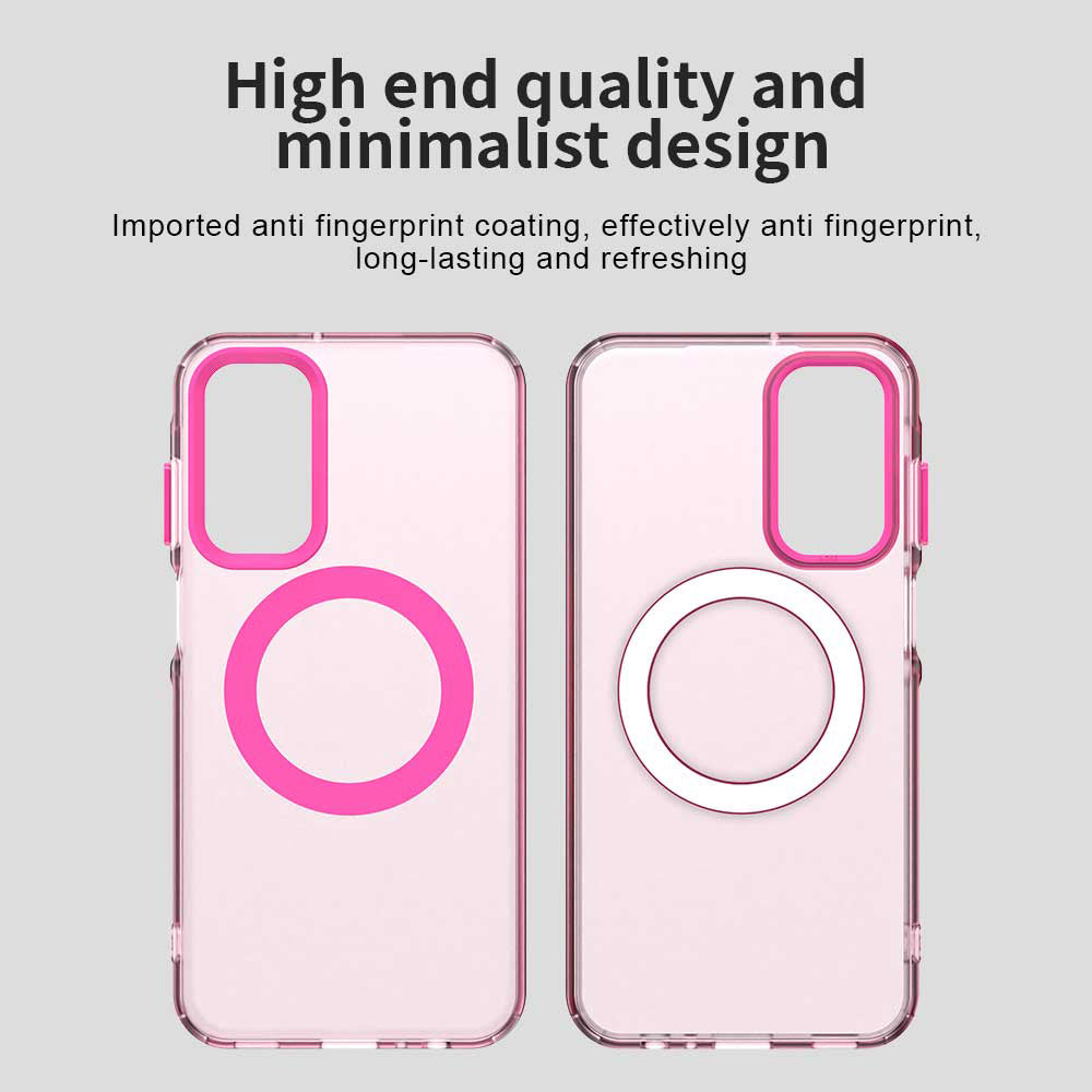 Coque MagSafe pour Samsung Galaxy A15 5G A156 / A15 A155, Techsuit, CandyCase, Rose