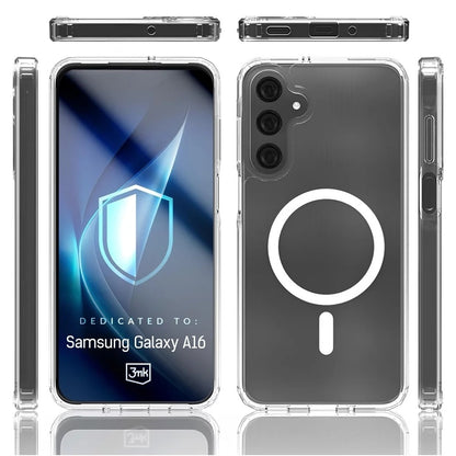 Coque MagSafe pour Samsung Galaxy A16 5G A166 / A16 4G A165, 3MK, Armor MagCase, Transparente