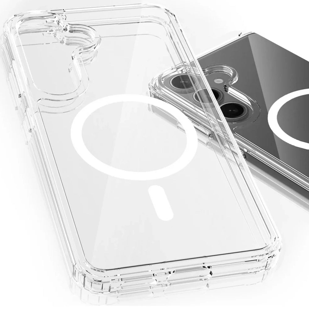 Coque MagSafe pour Samsung Galaxy A16 5G A166 / A16 4G A165, 3MK, Armor MagCase, Transparente