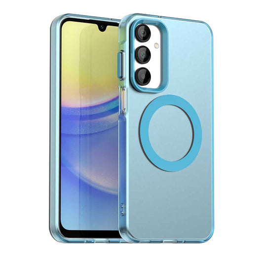Coque MagSafe pour Samsung Galaxy A16 5G A166 / A16 4G A165, Techsuit, CandyCase, Bleue