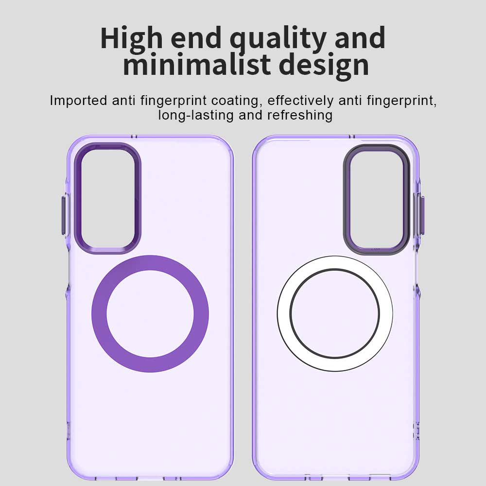 Coque MagSafe pour Samsung Galaxy A16 5G A166 / A16 4G A165, Techsuit, CandyCase, Violet