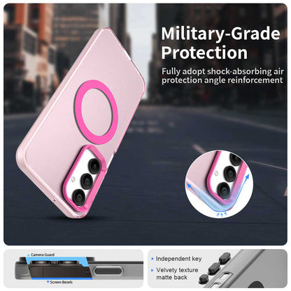 Coque MagSafe pour Samsung Galaxy A16 5G A166 / A16 4G A165, Techsuit, CandyCase, Rose