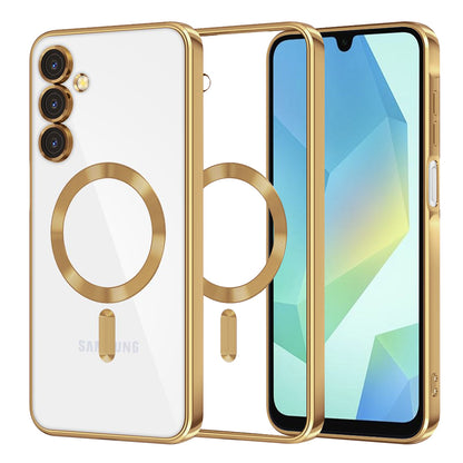 Coque MagSafe pour Samsung Galaxy A16 5G A166 / A16 4G A165, Techsuit, Luxury Crystal, Dorée