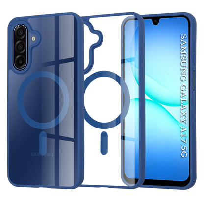Coque MagSafe pour Samsung Galaxy A17 4G / A17 5G, Techsuit, Pro, Bleue