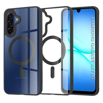 Coque MagSafe pour Samsung Galaxy A17 4G / A17 5G, Techsuit, Pro, Noire