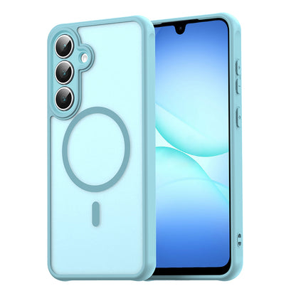 Coque MagSafe pour Samsung Galaxy A17 5G, Techsuit, HaloFrost II, Vert Clair