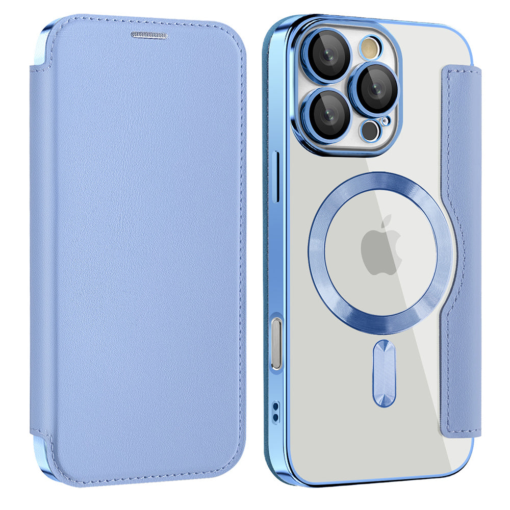 MagSafe Case for Samsung Galaxy A17 5G, Techsuit, SmartMag Book, Blue