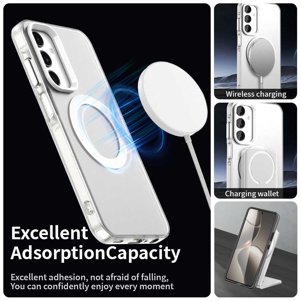 Coque MagSafe pour Samsung Galaxy A25 A256, Techsuit, CandyCase, Blanche