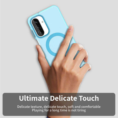 Coque MagSafe pour Samsung Galaxy A26 A266, Techsuit, CandyCase, Bleue