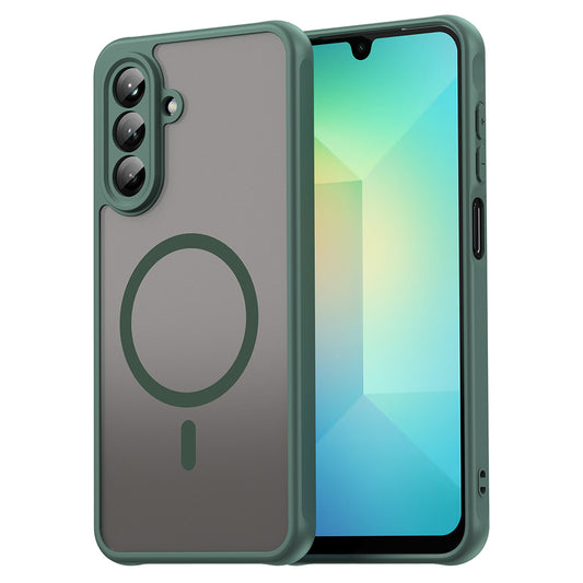 MagSafe Case for Samsung Galaxy A26 A266, Techsuit, HaloFrost II, Green