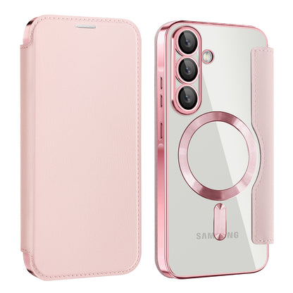 Coque MagSafe pour Samsung Galaxy A26 A266, Techsuit, SmartMag Book, Rose