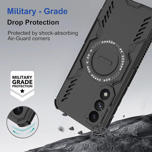 Coque MagSafe pour Samsung Galaxy A27 5G, Techsuit, ArmorMag, Noire