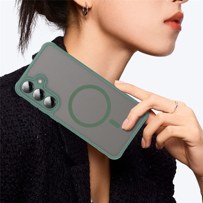Coque MagSafe pour Samsung Galaxy A27 5G, Techsuit, HaloFrost II, Vert