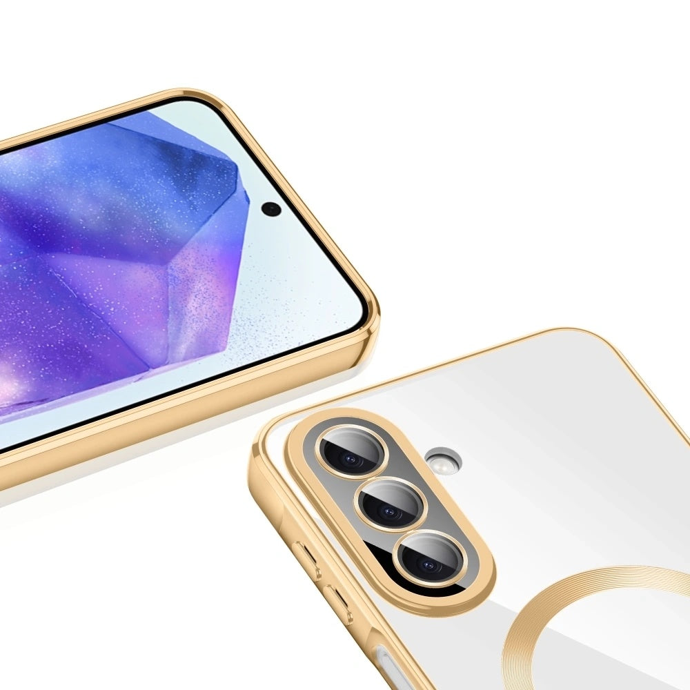 Coque MagSafe pour Samsung Galaxy A27 5G, Techsuit, Luxury Crystal, Rose