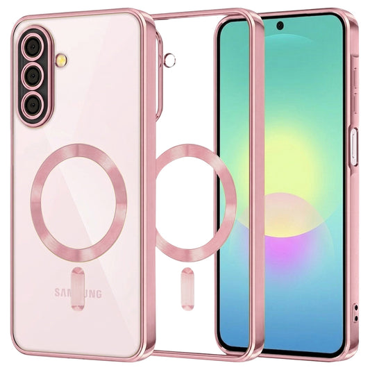 Coque MagSafe pour Samsung Galaxy A27 5G, Techsuit, Luxury Crystal, Rose