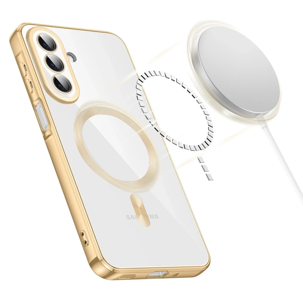 Coque MagSafe pour Samsung Galaxy A27 5G, Techsuit, Luxury Crystal, Rose